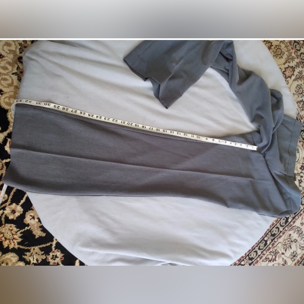 NWT Anne Klein dark grey heather the founder wide leg size 6 - Picture 7 of 12